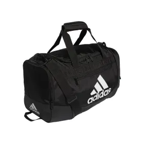 adidas Unisex Defender 4.0 Gym Duffel Bag for Men and Women, Black/White, Small (38L)