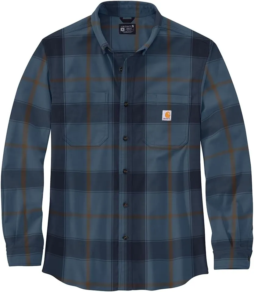 Carhartt Men's Rugged Flex Relaxed Fit Midweight Flannel Long-Sleeve Plaid Shirt