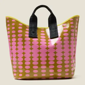 Carryall Large Tote - Optical Oval Ochre