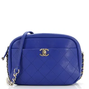 CHANEL Casual Trip Camera Case Quilted Goatskin Large