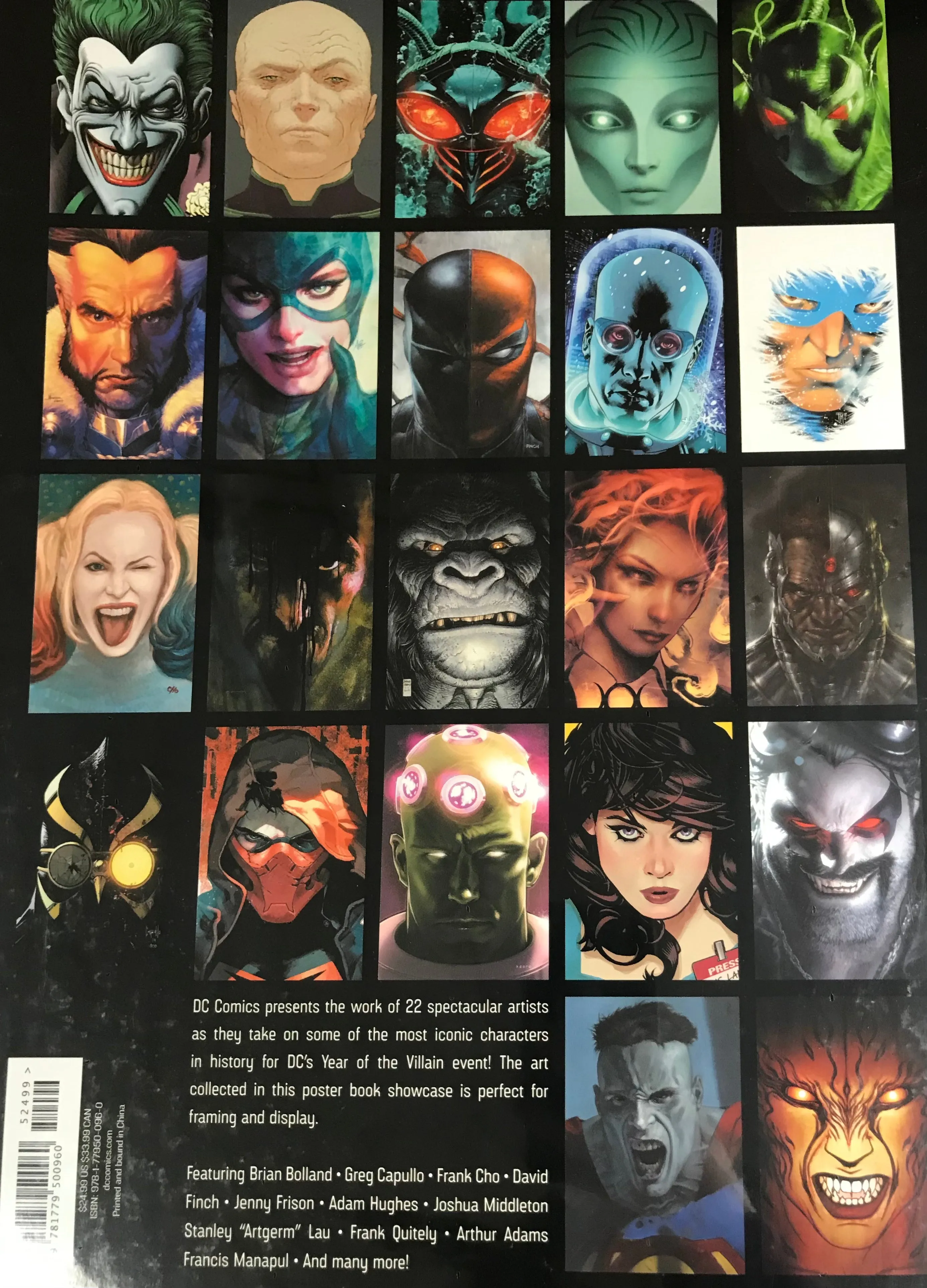 Dc Poster Portfolio – Complete Year Ot Villain Poster Variants