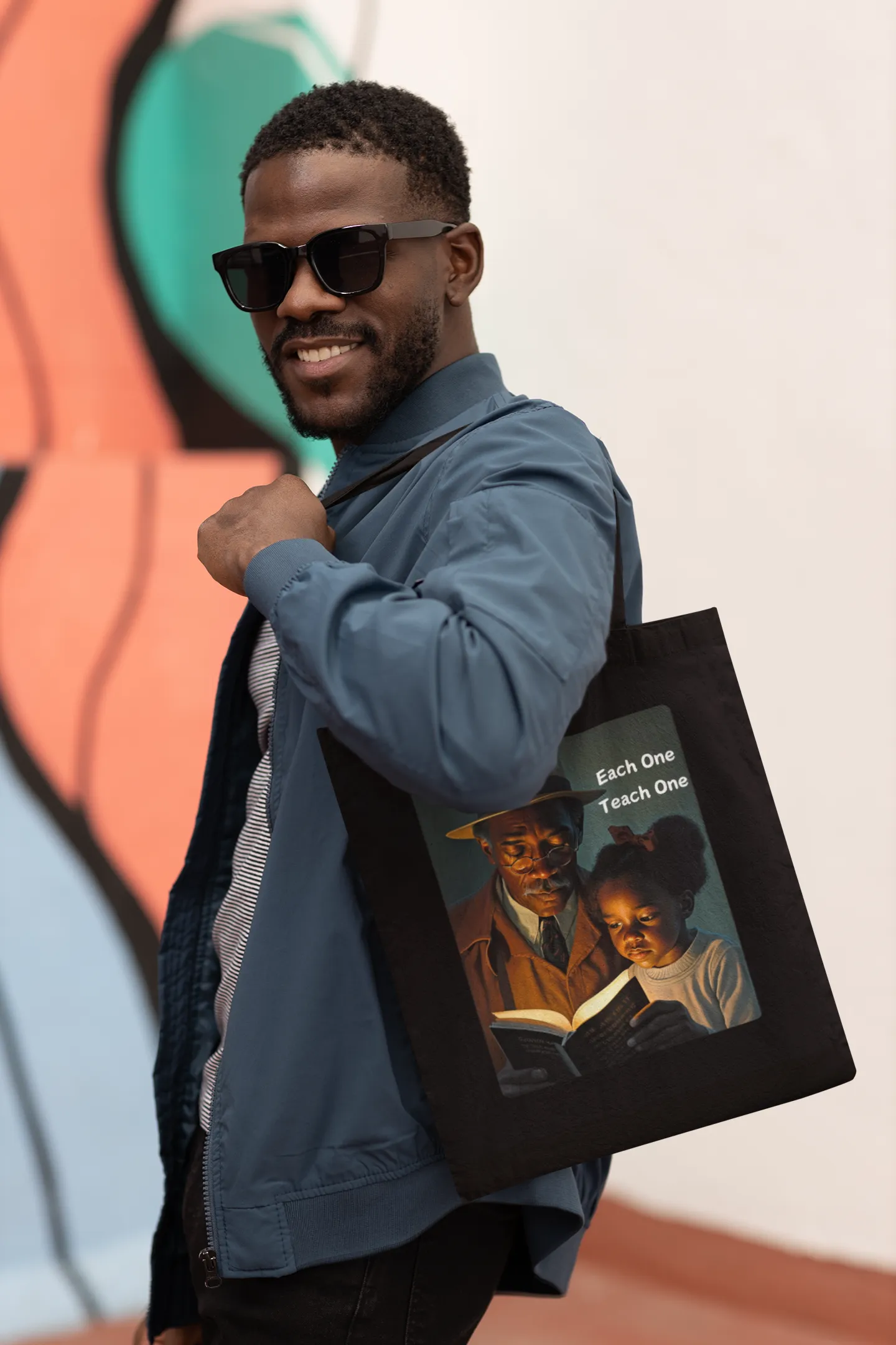 Each One Teach One - tote bag