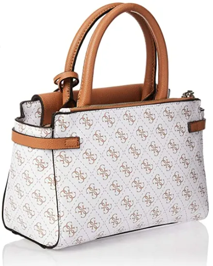 GUESS Esme Small Society Satchel SG758205 White