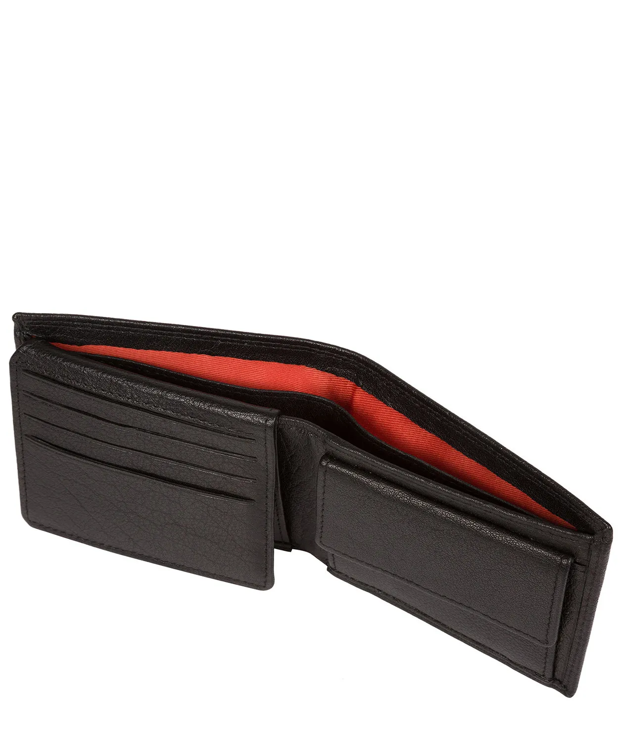 'Ike' Black Bi-Fold Leather Wallet