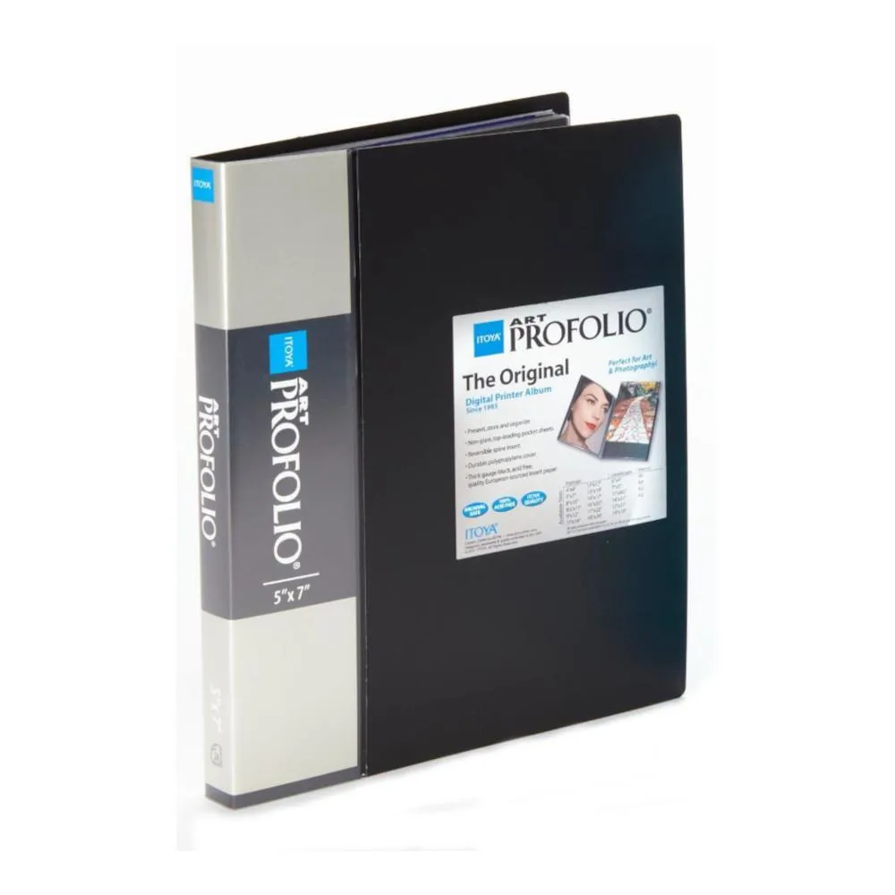 Itoya Art ProFolio, Black 24-Sleeve 5x7"