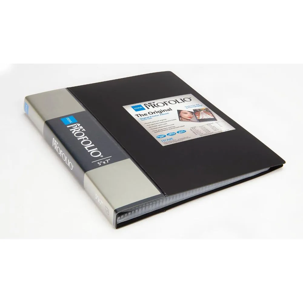 Itoya Art ProFolio, Black 24-Sleeve 5x7"