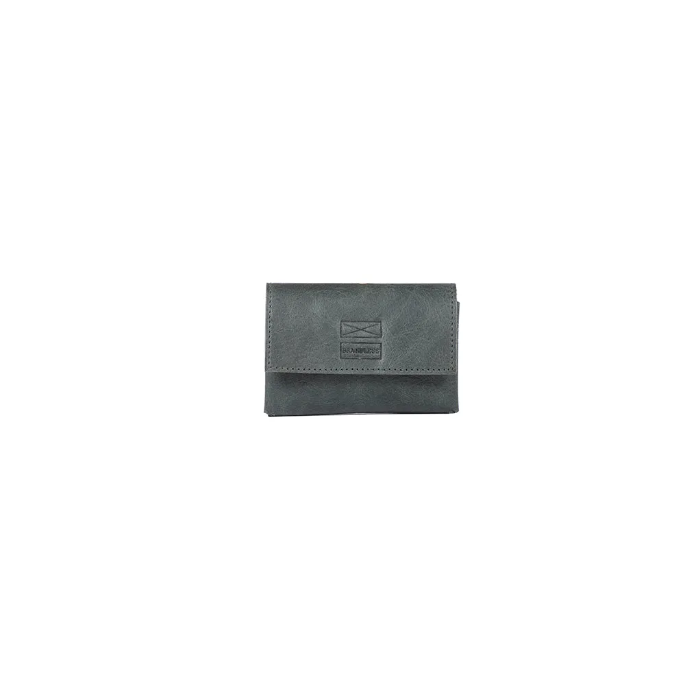 Leather Card Holder - Dark Green
