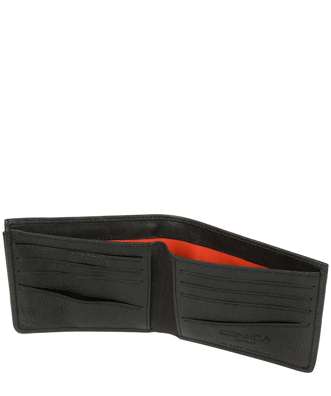 'Max' Black Bi-Fold Leather Wallet