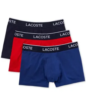 Men's suitcases, 3 pcs. Lacoste, color Navy, Blue, Red
