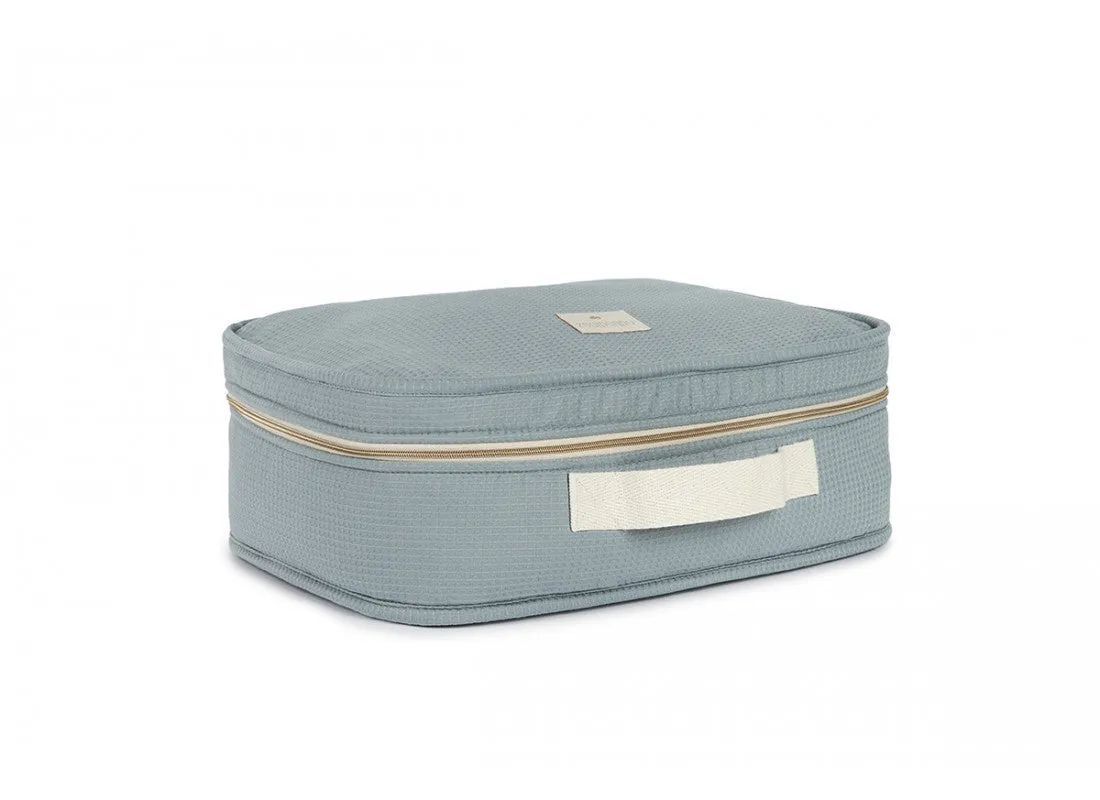 Nobodinoz Victoria Baby Suitcase 36x26x11cm | Stone Blue