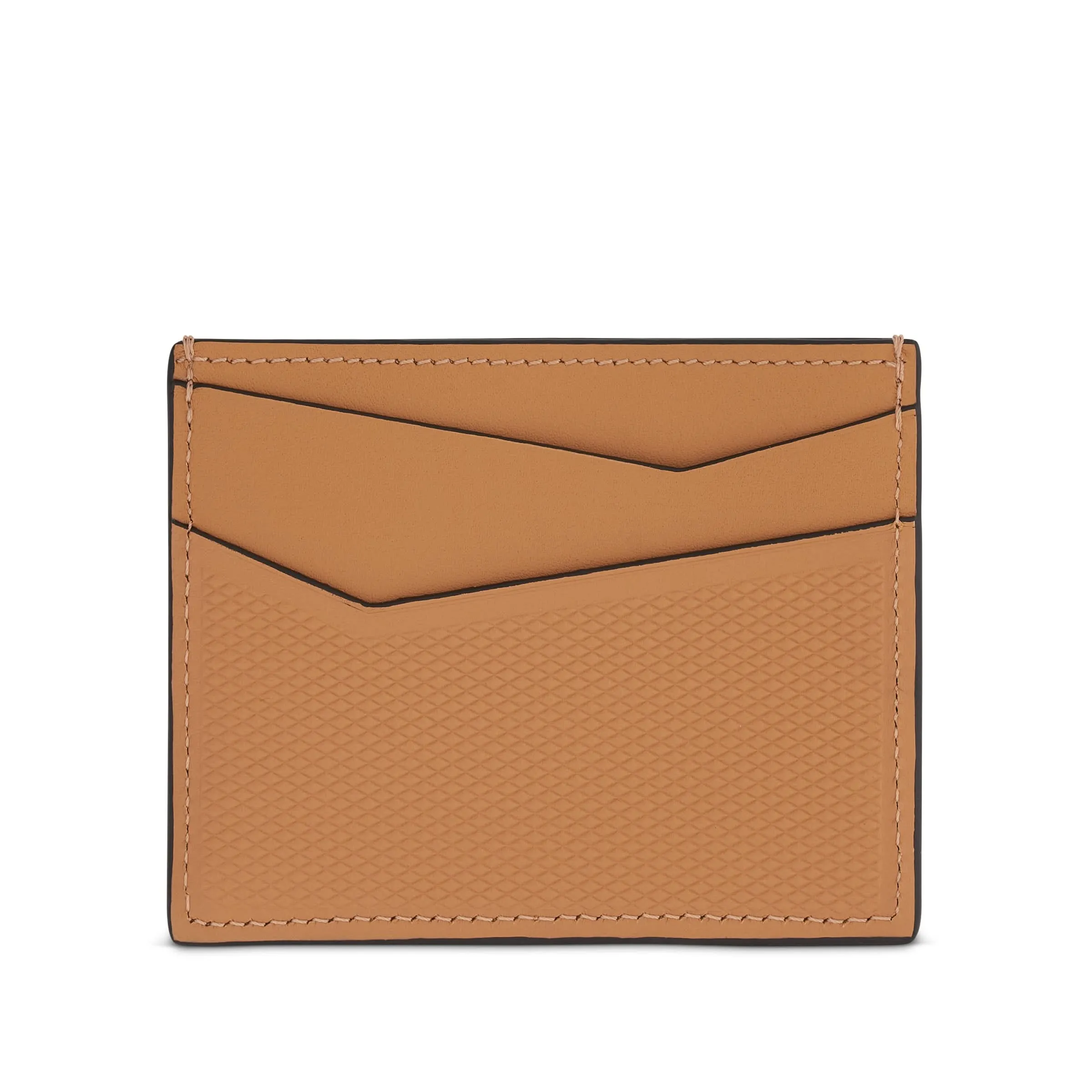Puzzle Plain Cardholder in Diamond Calfskin in Warm Desert