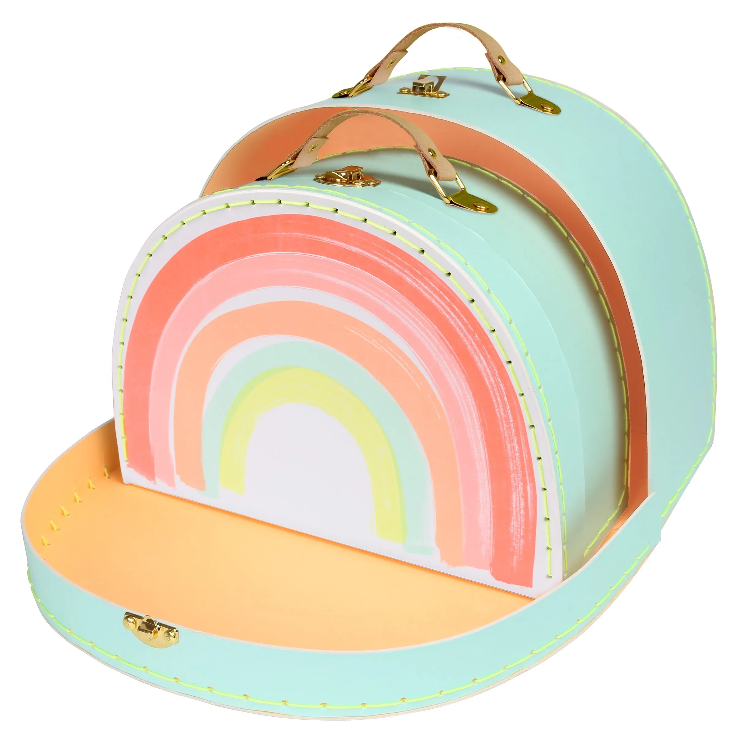 Rainbow Suitcases (x 2)