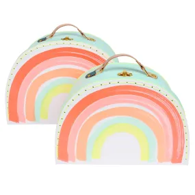 Rainbow Suitcases (x 2)