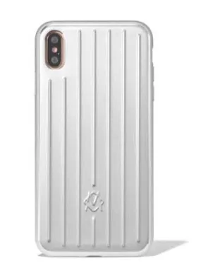 Rimowa iPhone XR Aluminium Groove Case in Silver