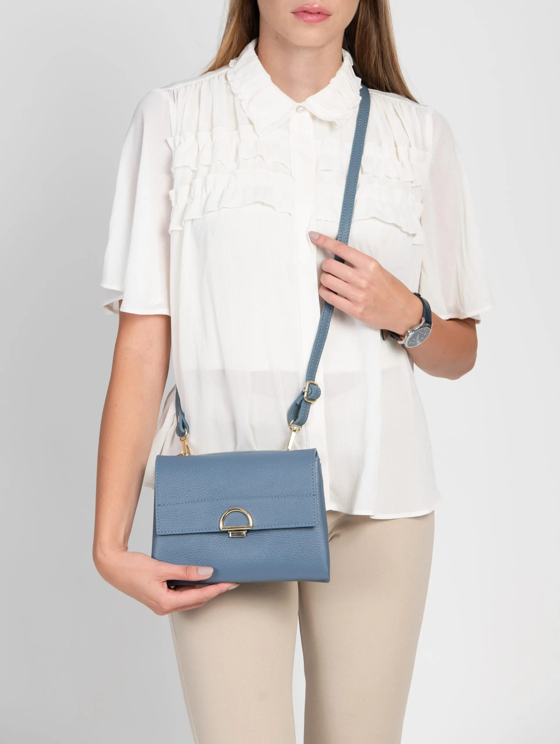 Sabrina Crossbody Dusky Blue
