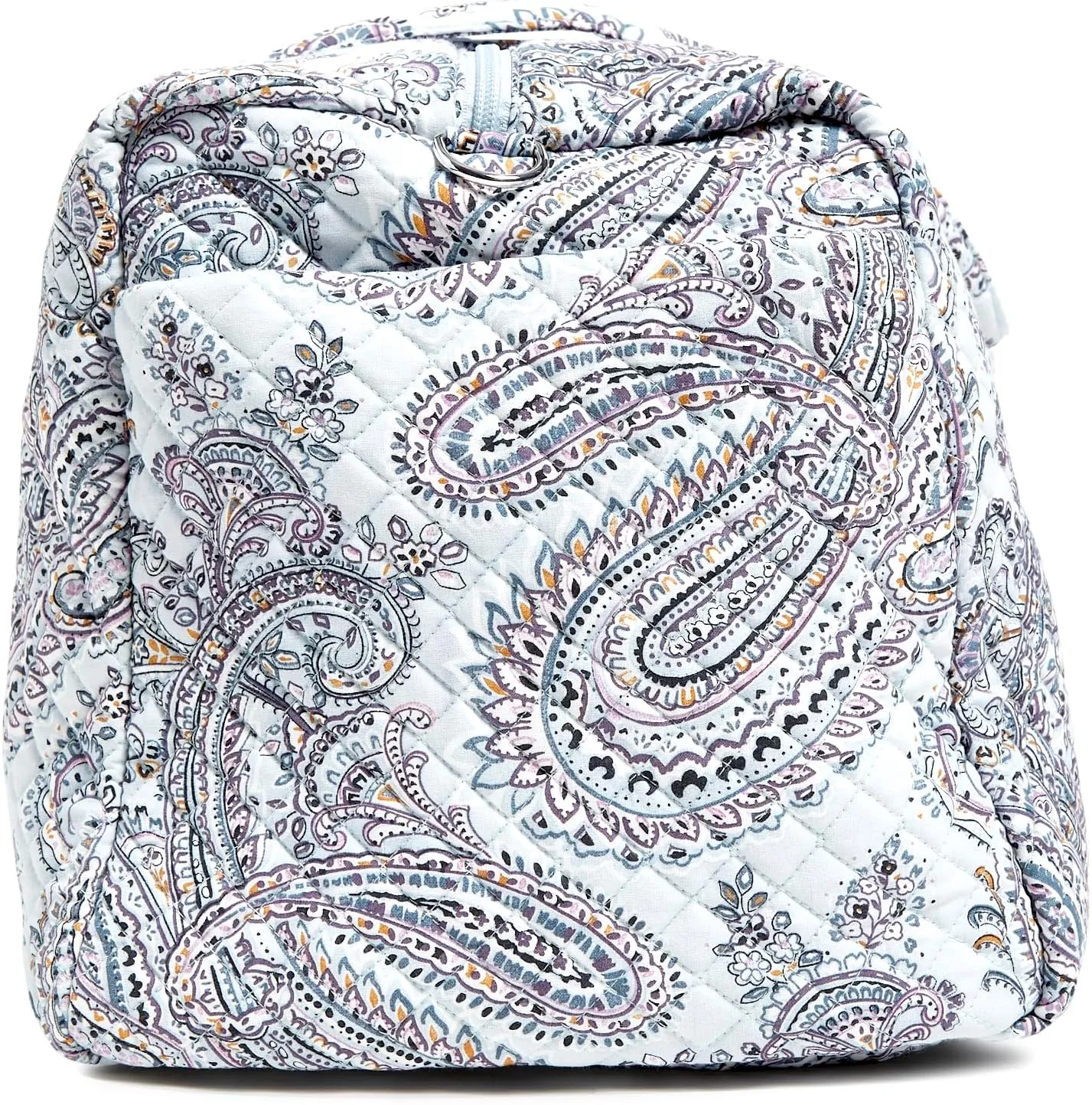 Vera Bradley Women's Cotton Large Travel Duffel Bag, Soft Sky Paisley, One Size