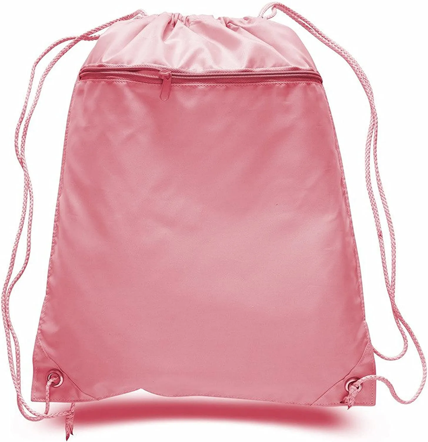 Wholesale Drawstring Backpacks with Front Zipper Pocket