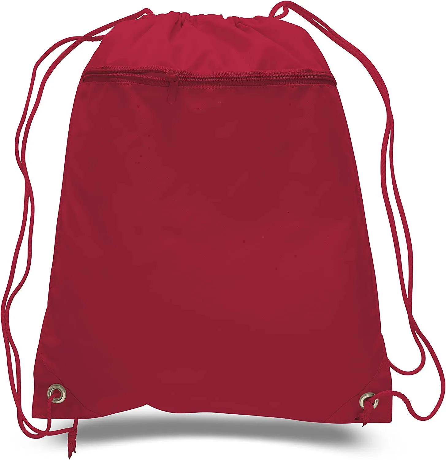 Wholesale Drawstring Backpacks with Front Zipper Pocket