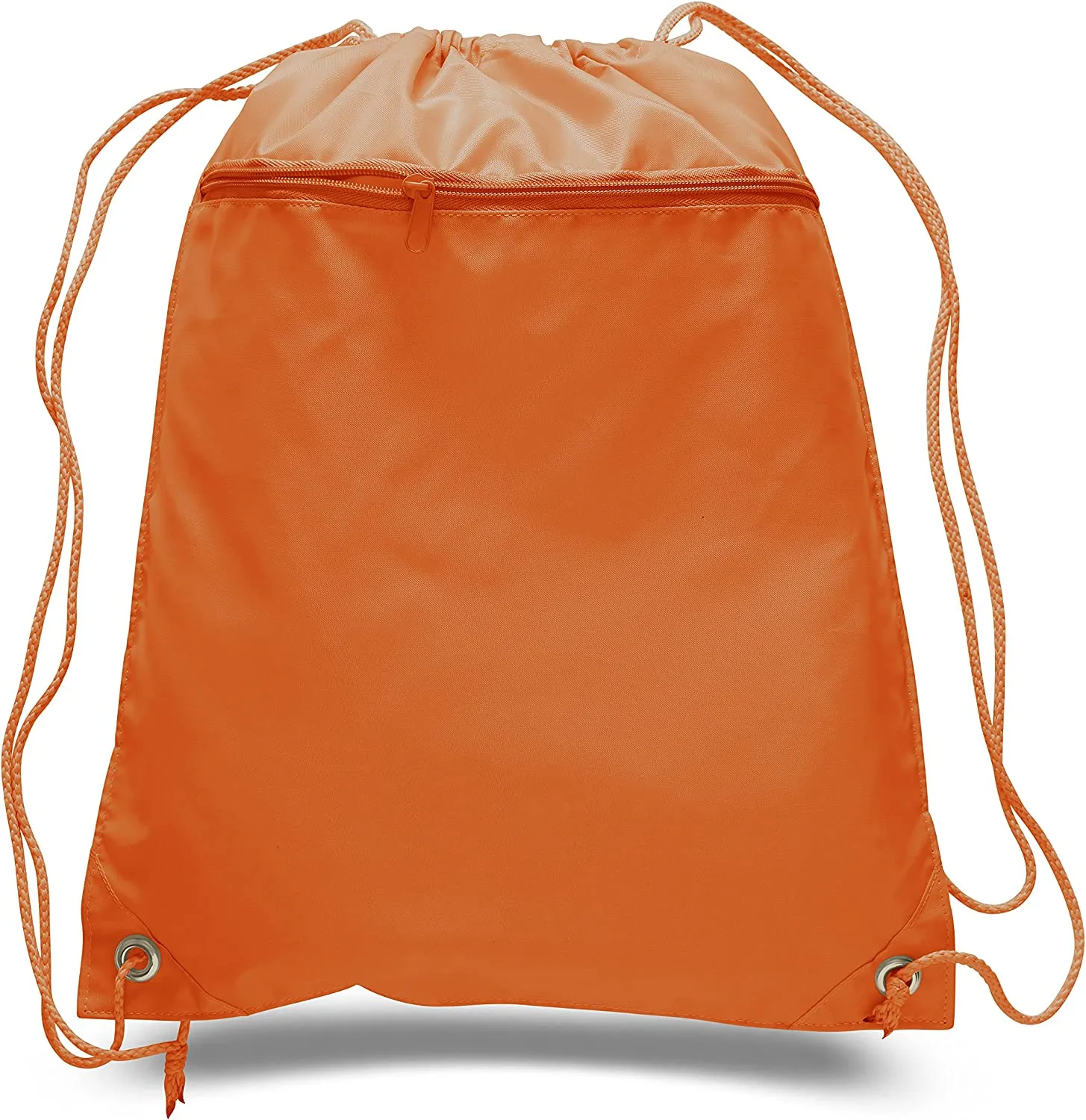 Wholesale Drawstring Backpacks with Front Zipper Pocket