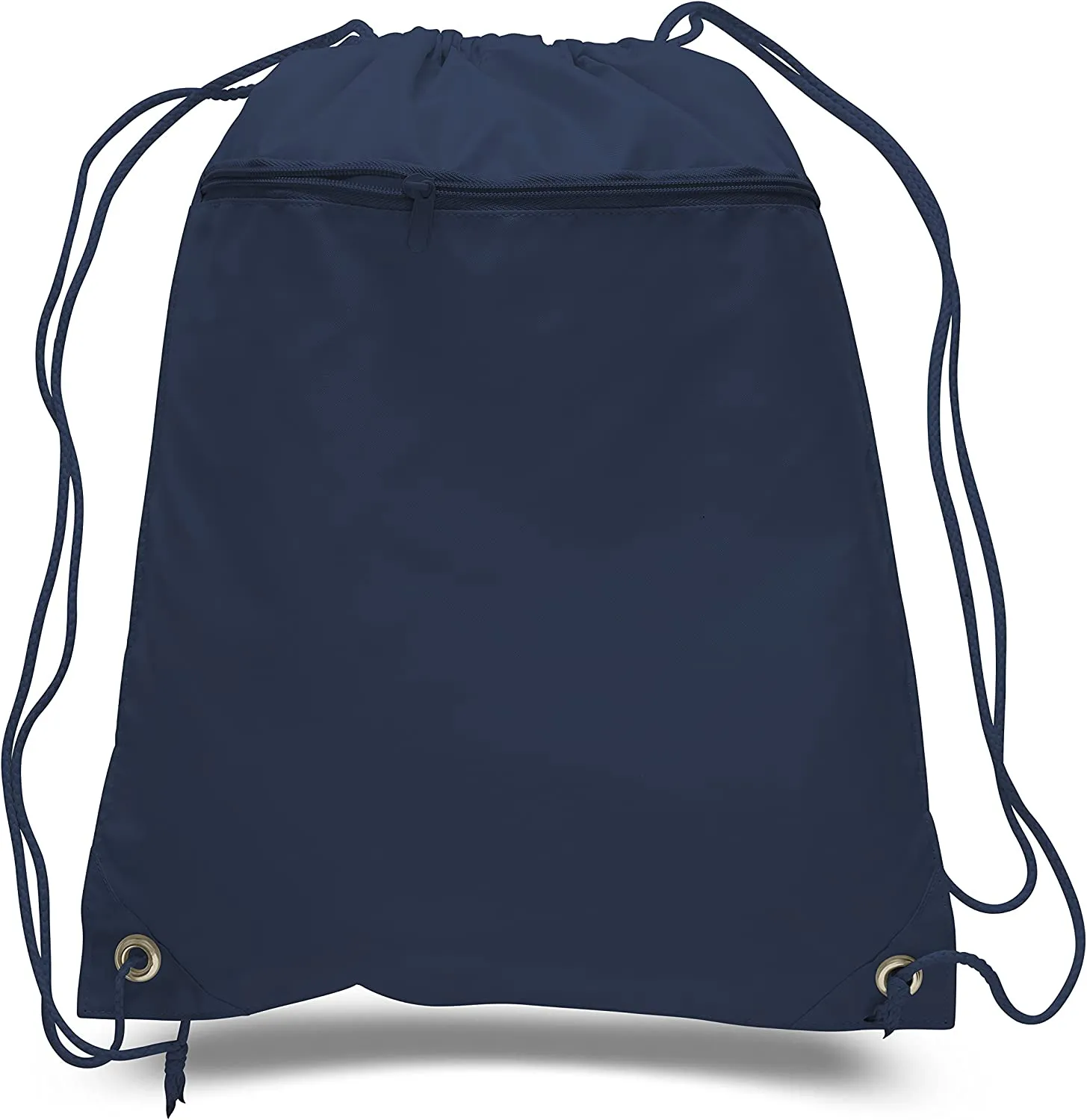 Wholesale Drawstring Backpacks with Front Zipper Pocket