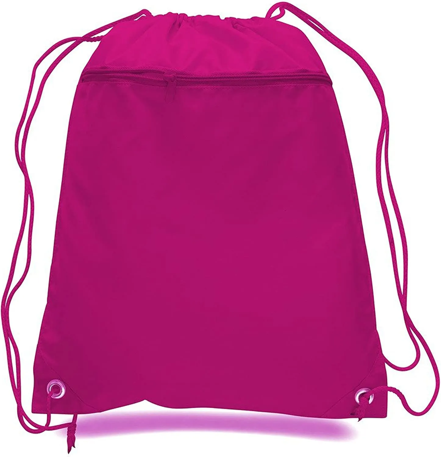 Wholesale Drawstring Backpacks with Front Zipper Pocket