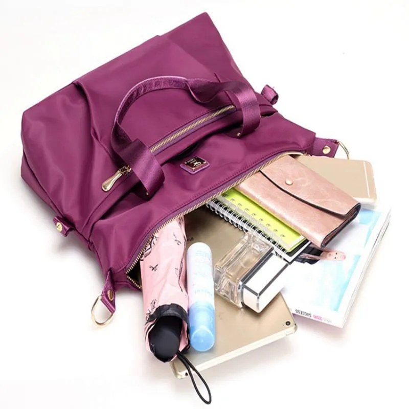 Women's Nylon Solid Colored Shoulder Bag